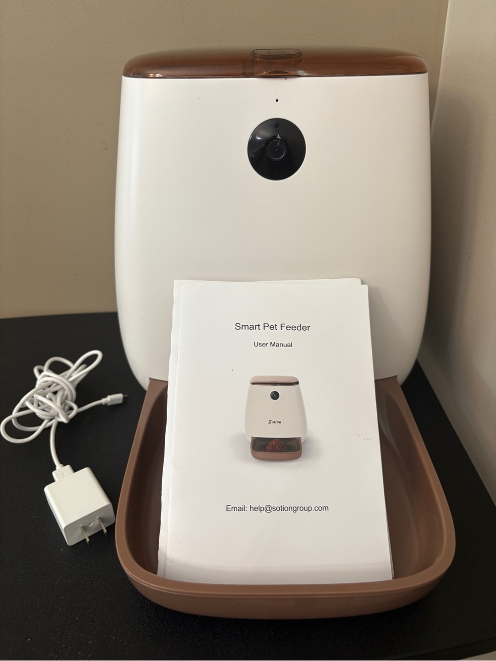 Sotion Automatic Pet Feeder with Camera for Dog and Cat, Smart Auto Feeder
